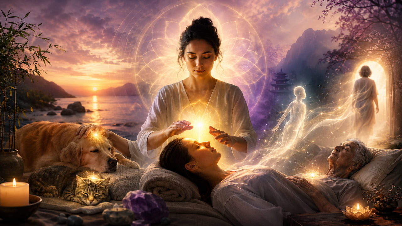 Reiki vai muito além de uma simples técnica de cura energética; trata-se de um caminho que nos conecta a uma espiritualidade profunda e genuína. A prática ultrapassa a imposição de mãos, envolvendo uma consciência ampliada sobre a energia vital presente em tudo ao nosso redor. Ao unir Reiki e espiritualidade, abrimos espaço para uma transformação que alcança não só o corpo, mas também a alma — seja em pessoas, animais ou mesmo na delicada passagem da morte. # O Mantra Om Mani Padme Hum e a Proteção Energética ## Origem e significado do mantra Om Mani Padme Hum é um mantra milenar do budismo tibetano, que simboliza compaixão e proteção espiritual. Cada sílaba possui uma vibração capaz de purificar energias negativas e fortalecer a conexão com a luz interior. ## Como utilizar o mantra durante a prática do Reiki Ao aplicar Reiki, recitar mentalmente ou em voz baixa o mantra Om Mani Padme Hum ajuda a criar um escudo energético protetor. Essa prática é especialmente útil para médiuns, terapeutas e qualquer pessoa que deseja manter seu campo energético limpo e equilibrado enquanto canaliza a energia Reiki. ## Benefícios da proteção energética com o mantra Utilizar esse mantra traz mais segurança e foco, permitindo que a energia flua com clareza e potência. Também ajuda a proteger contra influências externas que possam atrapalhar o processo, garantindo um ambiente de cura mais puro e eficaz. # Aplicações do Reiki em Pessoas e Animais ## Experiências pessoais com Reiki em animais Animais são seres sensíveis e receptivos à energia Reiki. Muitas vezes, essa prática alivia dores, reduz ansiedade e promove um bem-estar geral. Cuidar deles com Reiki é uma forma de expressar amor e respeito, reconhecendo o carinho que temos por esses companheiros. ## Benefícios do Reiki para pessoas vivas No caso das pessoas, o Reiki contribui para equilibrar emoções, aliviar tensões físicas e abrir caminhos para a autotransformação. É um convite para se reconectar com a essência, encontrando paz mesmo em momentos difíceis. ## Cuidados e ética na aplicação do Reiki Aplicar Reiki requer atenção e respeito. É essencial agir com amor genuíno e autenticidade espiritual, evitando superficialidades. Além disso, sempre buscar o consentimento do receptor e trabalhar com intenção clara para o bem-estar do outro. # Reiki na Transição Espiritual e Pessoas Falecidas ## Como o Reiki auxilia na transição espiritual Reiki pode servir como apoio para quem está no processo de deixar o corpo físico. A energia ajuda a suavizar essa passagem, promovendo equilíbrio e tranquilidade para a alma que se desprende. ## Relatos de experiências com pessoas falecidas Praticantes frequentemente relatam sentir a presença e a receptividade da energia Reiki em pessoas já falecidas, especialmente quando aplicada com respeito e intenção amorosa. Essa prática pode trazer conforto para familiares e facilitar a aceitação do ciclo natural da vida. ## Importância do respeito e aceitação no processo Para uma espiritualidade profunda, a morte não representa um fim, mas sim uma transformação. Respeitar esse momento com serenidade e amor é essencial para que o processo ocorra de forma harmoniosa, tanto para quem parte quanto para quem fica. # Visões Ocidentais e Orientais Sobre a Morte ## Diferenças culturais na percepção da morte No Ocidente, a morte costuma ser encarada como uma derrota ou algo a temer. Já na tradição oriental, ela é vista como uma passagem natural e essencial, parte do ciclo da existência. ## Como o Reiki integra essas visões O Reiki acolhe essas perspectivas, construindo uma ponte entre elas. A prática ajuda a dissolver o medo, convidando à aceitação e ao respeito pelo processo natural da vida e da morte. ## Incentivo à aceitação espiritual da morte Ao trabalhar com Reiki, aprendemos a olhar a morte de forma menos dolorosa, compreendendo que ela faz parte do nosso crescimento espiritual. Essa aceitação traz paz e fortalece nossa conexão com o sagrado. # Importância do Amor e Autenticidade na Prática do Reiki ## O papel do amor na cura energética O amor é a base de todo processo de cura com Reiki. Sem ele, a energia perde seu poder transformador. Amar, cuidar e estar presente com sinceridade é o que faz a diferença na eficácia da prática. ## Autenticidade espiritual como base do Reiki Buscar uma espiritualidade verdadeira, que vá além de rituais superficiais, é fundamental para que o Reiki se torne um instrumento real de transformação. Isso exige humildade, estudo e prática constante. ## Dicas para aprofundar a prática pessoal Reserve momentos para meditar com o mantra Om Mani Padme Hum, observe suas emoções durante a prática e mantenha o ambiente energeticamente limpo. Permita-se sentir e aprender com cada experiência, seja com animais, pessoas ou em momentos de transição. # Conclusão: Reiki como Caminho para a Cura e Aceitação Reiki e espiritualidade seguem juntos, convidando a uma jornada de cura profunda, amor e respeito pela vida em todas as suas fases. Seja cuidando de pessoas, animais ou apoiando a passagem para outro plano, essa prática nos ensina a olhar com mais leveza e autenticidade para o que somos e para o que está além. Se deseja fortalecer sua conexão com essa energia transformadora, considere incorporar o mantra Om Mani Padme Hum em sua rotina e abrir seu coração para o amor que o Reiki oferece. --- ## FAQ ### O que é Reiki e como ele se relaciona com a espiritualidade? Reiki é uma prática de cura energética que utiliza a imposição de mãos para canalizar energia vital, promovendo equilíbrio físico, emocional e espiritual. A espiritualidade no Reiki é essencial para conectar o praticante a uma energia superior e autêntica. ### Como o mantra Om Mani Padme Hum é usado na prática do Reiki? O mantra Om Mani Padme Hum é recitado durante a prática para proteção energética e amplificação da energia Reiki, ajudando a criar um ambiente harmonioso e espiritualizado. ### É possível aplicar Reiki em animais e pessoas falecidas? Sim, o Reiki pode ser aplicado em animais para promover bem-estar e também em pessoas falecidas para auxiliar na transição espiritual, sempre com respeito e intenção de amor. ### Qual a diferença entre a visão ocidental e oriental sobre a morte no contexto do Reiki? A visão ocidental tende a ver a morte como um fim, enquanto a oriental a entende como uma transição natural. O Reiki integra essas perspectivas para promover aceitação e respeito ao processo de morte. ### Como o Reiki pode ajudar na aceitação espiritual da morte? O Reiki atua equilibrando as energias e promovendo paz interior, o que facilita a aceitação da morte como parte do ciclo natural da vida, tanto para quem está em transição quanto para seus familiares.